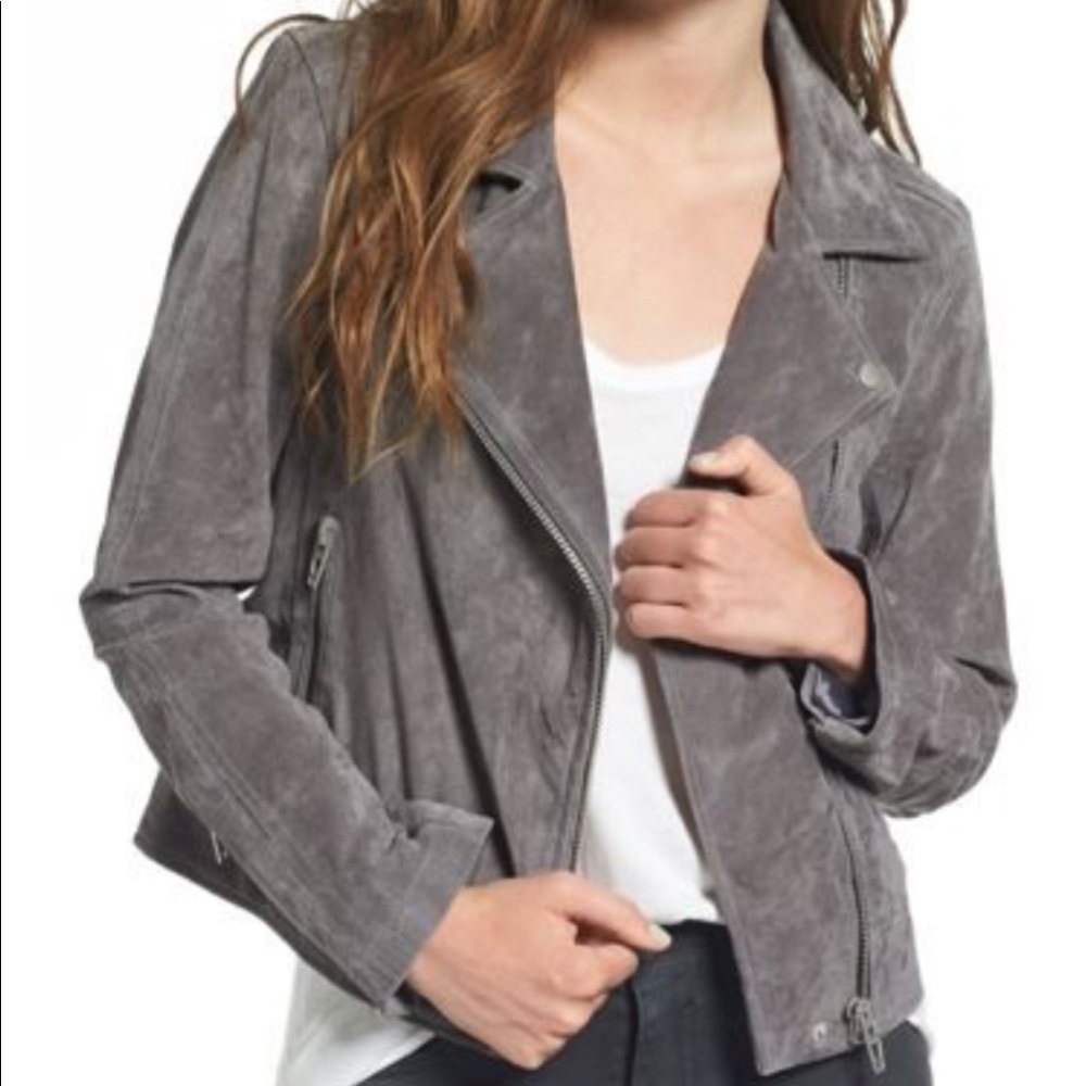 Suede Moto Jacket